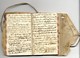 CARNET DE COMPTE DEBUT XIXéme  MANUSCRIT NOMBREUSES PAGES ECRITES  COUVERTURE EN PEAU - Manuscripten