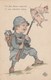 CPA Militaire Militaria Caricature Sairique Anti Allermagne Anti Boche Anti Germany Cochon Porc Pig Illustrateur 2 Scans - Patriotiques