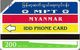 Myanmar - MPT - Urmet - Myanmar Year (Yellow Stripe ''IDD Phone Card''), 200Units, 1996, 15.000ex, Used - Myanmar