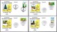 CAMINO DE SANTIAGO EN FRANCIA - Le Chemins De S.Jacques. Concha - Shell. Set 16 SPD/FDC 2012, 2013, 2014 Y 2015 - Cristianismo