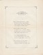 Antico Sonetto NESTORE GUSEPPE DANESY Per Le Sue Nozze Con CAROLINA BOASSI 1886 - Spartiti