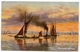 ARTIST : R. GALLON - THE LOWER MEDWAY - THAMES BARGE / POSTMARK & ADDRESS - MENDLESHAM (SINGLE CIRCLE), STOWMARKET - Other & Unclassified