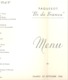 Menu  Du 22 Septembre 1956- Paquebot " Ile De France " , Bateau, Croisière,... (b258) - Menus