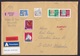 Switzerland: Insured Value Cover To Germany, 1995, 6 Stamps, Cut-out Stationery, Customs Label & Cancel (traces Of Use) - Brieven En Documenten