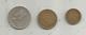 Monnaie , HONG KONG , 5 Cents 1949 , 10 Cents 1960 , 50 Cents 1961 , LOT DE 3 MONNAIES - Hong Kong