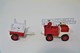 Kosto Toys,M.depose Firefighter Firetruck With Trailer , Made In France, 1980's *** 8 Cm (style Tonka) - Dinky