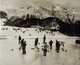 ZWITSERLAND WINTER SCENES NEAR ST MORITZ CURLING AT KUHN SUIZA SUISSE    21*16CM Fonds Victor FORBIN 1864-1947 - Deportes