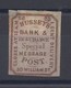 1 CENT HUSSEY'S DELIVERY BANK INSURANCE MESSAGE POST LOCAL STAMP PRIVATE PRIVATPOST BEFÖRDERUNG STADTPOST POSTE PRIVEE - Postes Locales