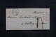 FRANCE - Cachet D'entrée " SUISSE / FERNEX " Sur Lettre De Genève Pour Belley En 1852 - L 38587 - Marques D'entrées