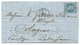 N°29 BLEU NAPOLEON SUR LETTRE / CAUTERETS POUR COLAYRAC 1868 - 1849-1876: Période Classique