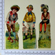 3 CHROMOS DECOUPIS...H  12 Cm....3 PETITS GARÇONS...JOCKEY...JOUEUR DE CROQUET - Enfants