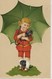 1 CPA 1908 Enfant Parapluie Vert 2 Petits Chiens - Scene & Paesaggi
