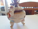 Fine Porcelain Satsuma Three Legs Vessel With One Leg Repaired - Cloches