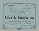Ville De MAISONS-ALFORT (94) - Ecoles Communales Jules Ferry -  ( 2 ) Billet De Satisfaction  ( En L'état D'usage ) - Diplômes & Bulletins Scolaires