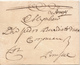 764/29 - Lettre Précurseur 1717 BRUGGE Vers BRUSSEL - Manuscrit De Bruges - Signé Willaert -Marque 3 Stuivers à L' Encre - 1714-1794 (Paises Bajos Austriacos)
