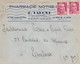 LETTRE--66---PERPIGNAN--1947--P. LAFONT--pharmacie NOTRE DAME--8 Rue Jean PAYRA--5 Quai De La Basse--voir 2 Scans - 1921-1960: Période Moderne