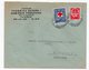 1938 YUGOSLAVIA, CROATIA, KUSTOSIJA, ZAGREB TO BELGRADE, VUKSAN, COMPANY LETTERHEAD COVER, RED CROSS STAMP - Storia Postale