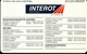 ! Telefonkarte, Telecarte, Phonecard, 1994, K446, Auflage 4000, Interot Airways, Airline, Propliner, Augsburg, Germany - K-Series : Serie Clientes