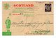 1938,YUGOSLAVIA, SERBIA, BELGRADE, SCOTLAND, CORRESPONDENCE CARD, FLAM: MARK THE MAIL FOR BELGRADE DELIVERY - Covers & Documents