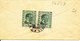 Lithuania Small Cover Sent To Finland 22-12-1938 With The Stamps On The Backside Of The Cover - Lithuania