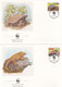 Galapagos Wildlife WWF Stamps And Set Of 4 First Day Cover Bundle - FDC