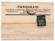 1936 YUGOSLAVIA, CROATIA, ZAGREB TO PETROVGRAD,TUNGSRAM, CORRESPONDENCE CARD - Covers & Documents