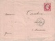 PARIS - EMPIRE - N°17A - 80c CARMIN - OBLITERATION LOSANGE BATON DS2 - ENEVELOPPE SANS TEXTE DU 4 MAI 1959 - RARE. - 1849-1876: Classic Period