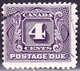 CANADA 1928 KGV 4c Postage Due Violet SGD5 Used - Portomarken