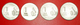 + 4 COINS SET OF SHIKHARA MUDRA: INDIA ★ 1 RUPEE 2007-2010! LOW START ★ NO RESERVE! - Kiloware - Münzen