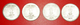 + 4 COINS SET OF SHIKHARA MUDRA: INDIA ★ 1 RUPEE 2007-2010! LOW START ★ NO RESERVE! - Kilowaar - Munten