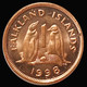 Falkland Islands 1 Penny 1998-99. Km2a, Penguins. Animal Wildlife Coin UNC - Falklandinseln