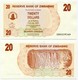 Zimbabwe - 5 Banknotes - 20 + 50 + 500 Dollars (2006) And 5 + 100 Dollars (2009) - Zimbabwe