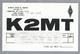 US.- QSL KAART. CARD. K2MT. ROBERT BOB M. SMUTNY, LYNBROOK, NEW YORK. LONG ISLAND. NASSAU COUNTY. U.S.A. - Radio-amateur