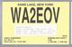 US.- QSL KAART. CARD. WA2EOV. WA2E0V. CAROL NABEREZNY, SAND LAKE, NEW YORK. RENSSELAER COUNTY. U.S.A. - Radio-amateur