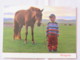 Mongolia Around 2018 Unused Postcard - Boy With Horse - Mongolië