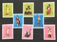 MONACO # 1398-1405.  19th Century Figurines.  MNH (**) - Unused Stamps