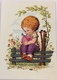 (796) Kindje Met Een Envelop - Roodborstjes - Vlinder - 1980 - Autres & Non Classés