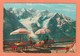 N° 1100 8F JEAN MOULIN  SEUL SUR CARTE POSTALE DE CHAMONIX - 1921-1960: Période Moderne