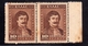 GREECE GRECIA HELLAS 1930 PORTRAITS CONSTANTINE RHIGAS FERREOS PAIR LEPTA 10l MNH - Nuovi