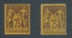 CZ-226: FRANCE: Lot Avec  Type "SAGE" N°99* + 99*2ème Choix Non Comté - 1876-1898 Sage (Type II)