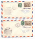 Canada 1931 2 First Flight Airmail Covers FFC Fort Chipewyan Embarras Portage - Primeros Vuelos