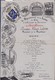 MENU RECEPTION DU PRESIDENT A. LEBRUN CHAMBRE DE COMMERCE ST ETIENNE 22/10/1933 BRODE SUR TISSUS - Menus