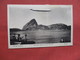 The Graf Zeppelin Over The Bay  Rio De Janeiro  Brazil -------Scotch Tape On Top Border   Ref    3554 - Airships