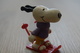 Vintage FIGURE : United Feature Peanuts Snoopy Skis - 1966 - RaRe  - Figuur - Autres & Non Classés