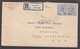 REGISTRED COVER FROM SINGAPORE TO U.S.A./LETTRE RECO. DE SINGAPOUR POUR LES U.S.A. - Straits Settlements