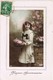 33667. Postal Romantica Vintage VERT LE PETIT (Seine Et Oise) 1913 - Cartas & Documentos