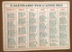 CALENDARIO 1922 - Grand Format : 1921-40