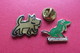 2 Pin's,Animaux,CHIEN,GRUNDIG - Animaux