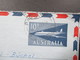 Australien 1960 Aerogramme Air Mail Stempel Padstow Nach Diepoldsau St. Gallen In Der Schweiz. Mit Inhalt - Lettres & Documents