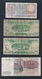 Set Of 4 Pcs. Old Mixed Banknote - Mauritius,  Russia CCCP & REPVBBLICA ITALIANA (#122) - Singapour